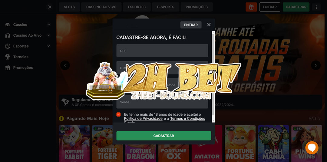 2h bet registrar